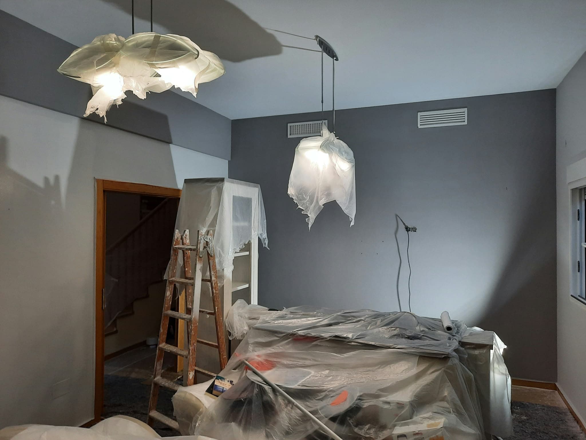 Trabajo de pintura decorativa interior, fotografía 9