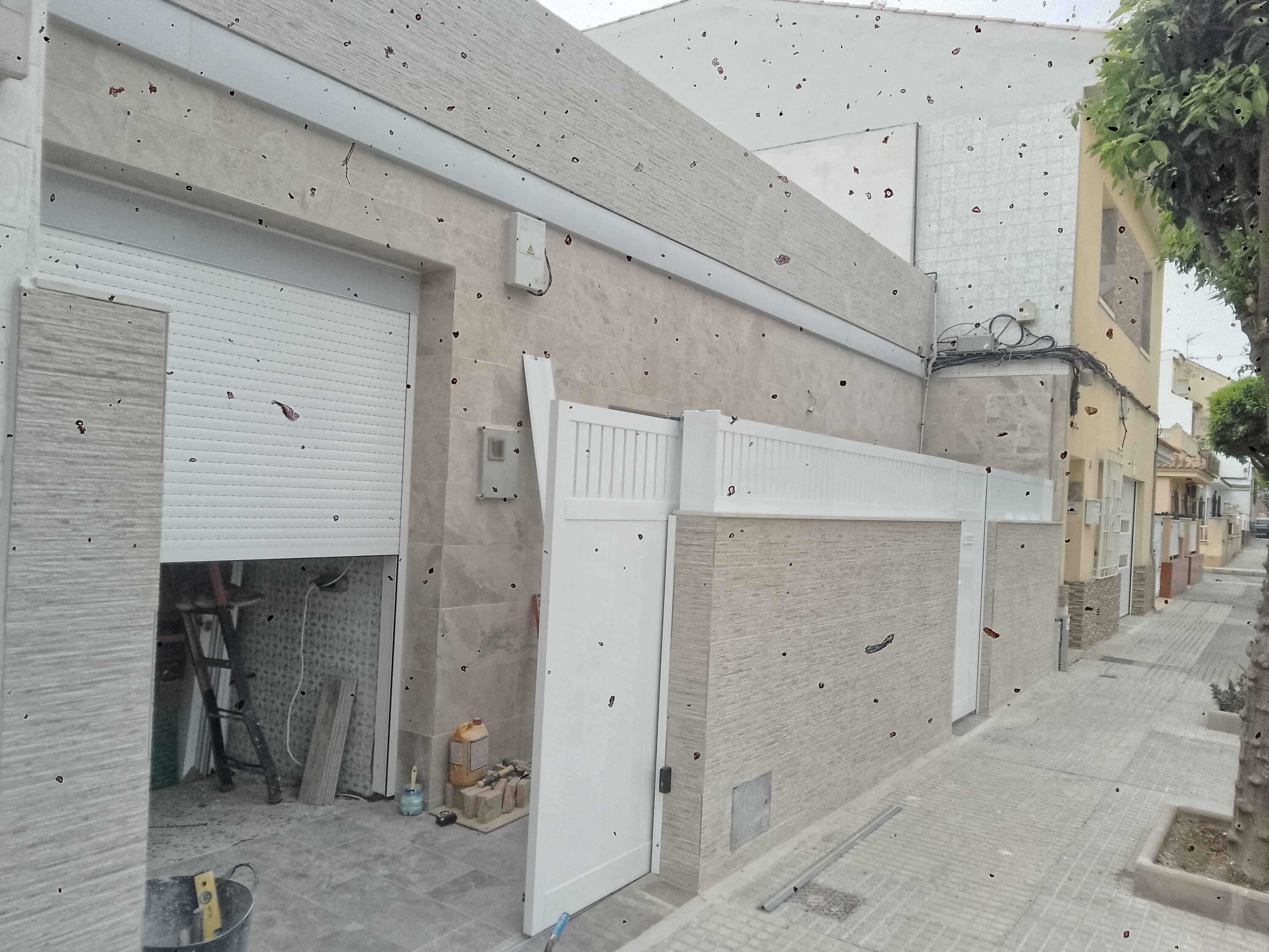 Evolución de la reforma de fachada y patio en Cartagena